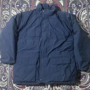 Vintage Eddie Bauer Gore-Tex Ridge Line Goose Down BLUE Parka Jacket Size XL